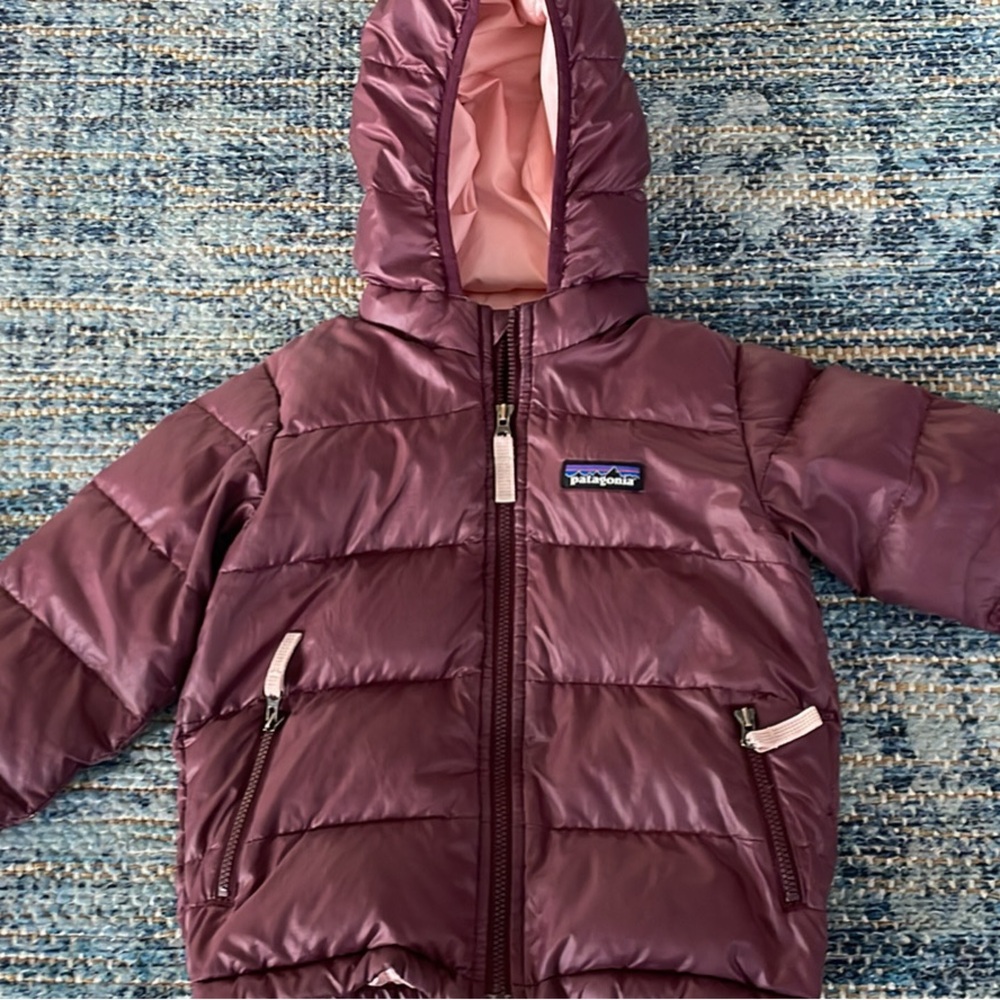 Patagonia Toddler Girls Purple Puffer Jacket